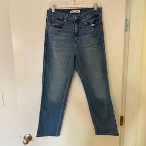 Levi Signature Heritage High-rise Straight Leg Denim Jeans, Size 8 / W29
